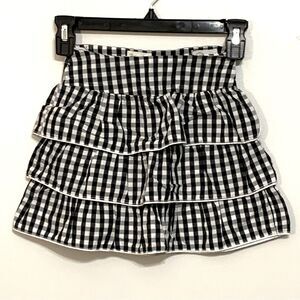 The Children's Place | Girls Tiered Black White Checkered Ruffle…